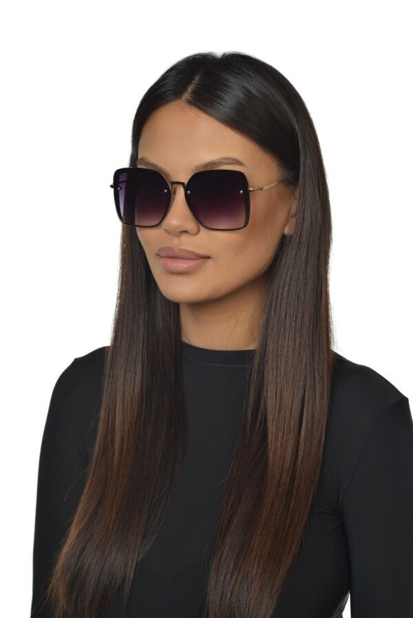 Kayla Okulary damskie przeciwsłoneczne, duże, modne okulary, kwadratowe