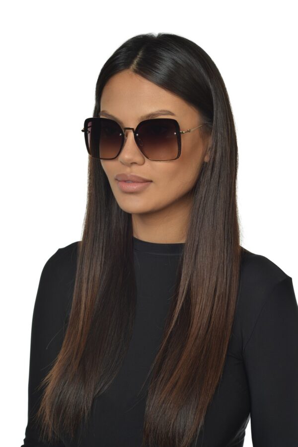 Kayla Okulary damskie przeciwsłoneczne, duże, modne okulary, kwadratowe