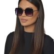 Kayla Okulary damskie przeciwsłoneczne, duże, modne okulary, kwadratowe