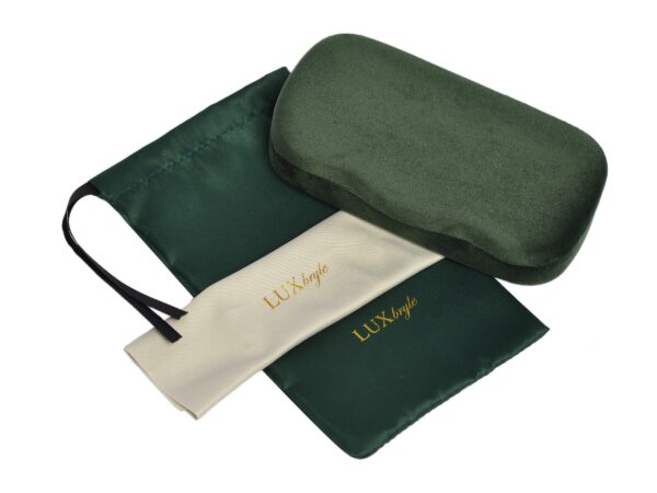 Welurowe etui zielone
