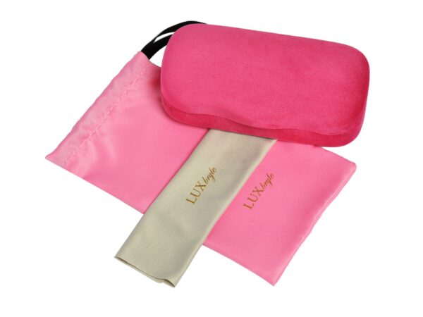 Welurowe etui Różowe