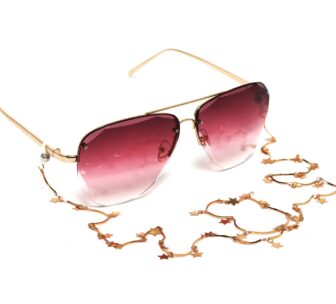 Łańcuszek do okularów- biżuteria do okularów gwiazdeczki