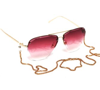 Łańcuszek do okularów- biżuteria do okularów Plecionka złota