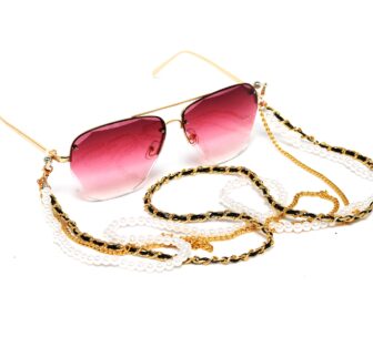 Łańcuszek do okularów- biżuteria do okularów perły