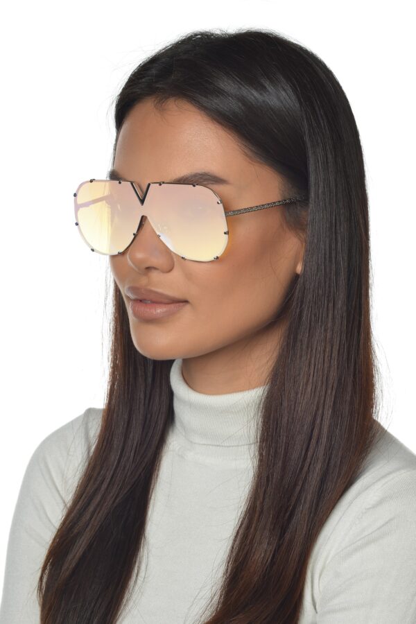 QUEEN Okulary damskie przeciwsłoneczne, modne okulary, duże okulary, lustrzanki