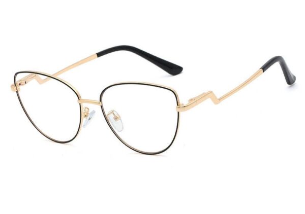 PATRICIA Okulary damskie zerówki, metalowe, kocie oczy PATRICIA Okulary damskie zerówki, metalowe, kocie oczy