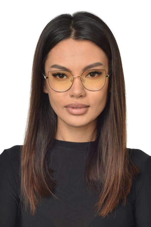 INES Okulary korekcyjne damskie, kocie oczy