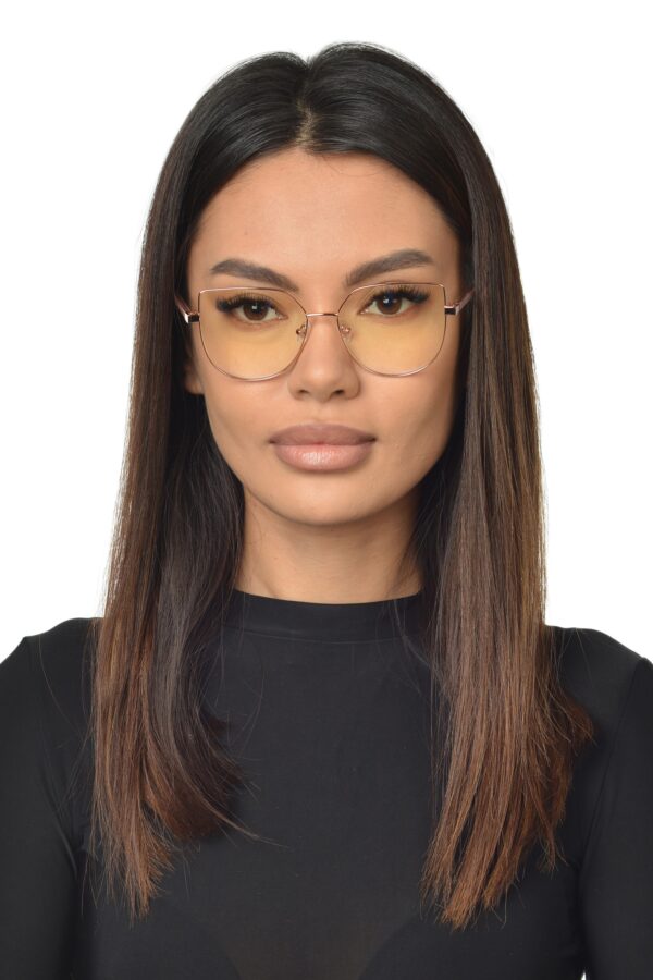 INES Okulary korekcyjne damskie, kocie oczy