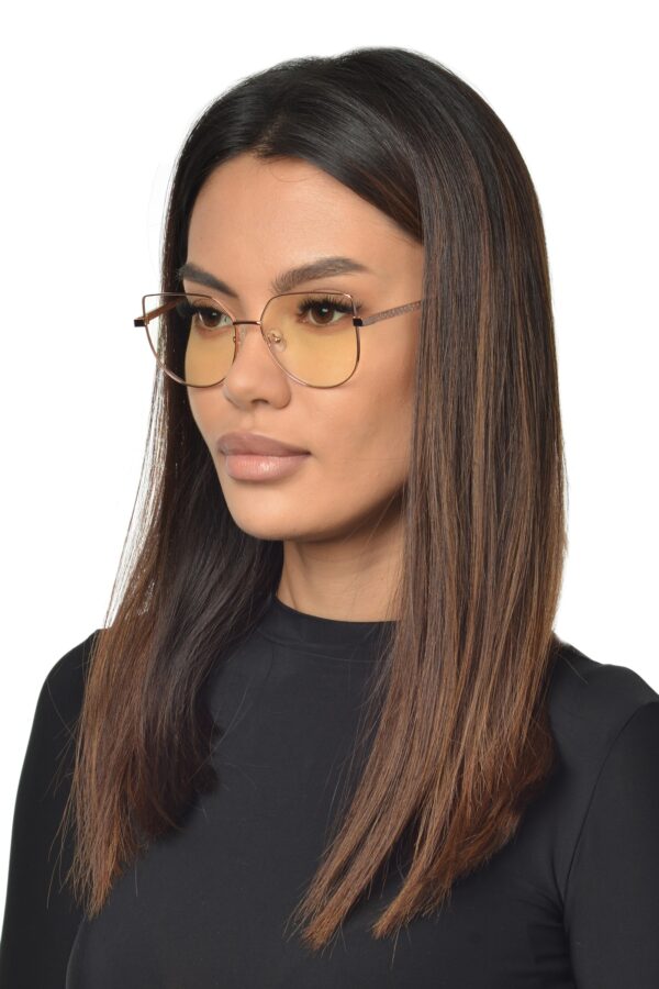 INES Okulary korekcyjne damskie, kocie oczy