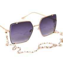 ŁAŃCUSZEK DO OKULARÓW- BIŻUTERIA DO OKULARÓW Biało-złote perełki