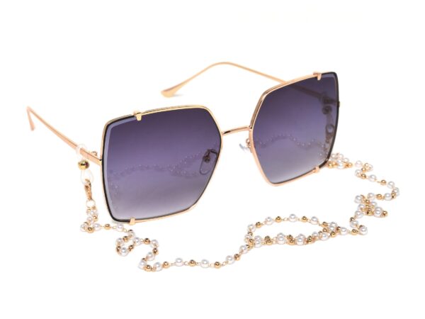 ŁAŃCUSZEK DO OKULARÓW- BIŻUTERIA DO OKULARÓW Biało-złote perełki