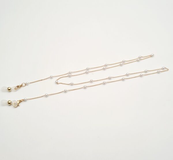 Łańcuszek do okularów- biżuteria do okularów koraliki perełki