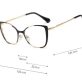 SARA Okulary damskie zerówki BLUE CONTROL