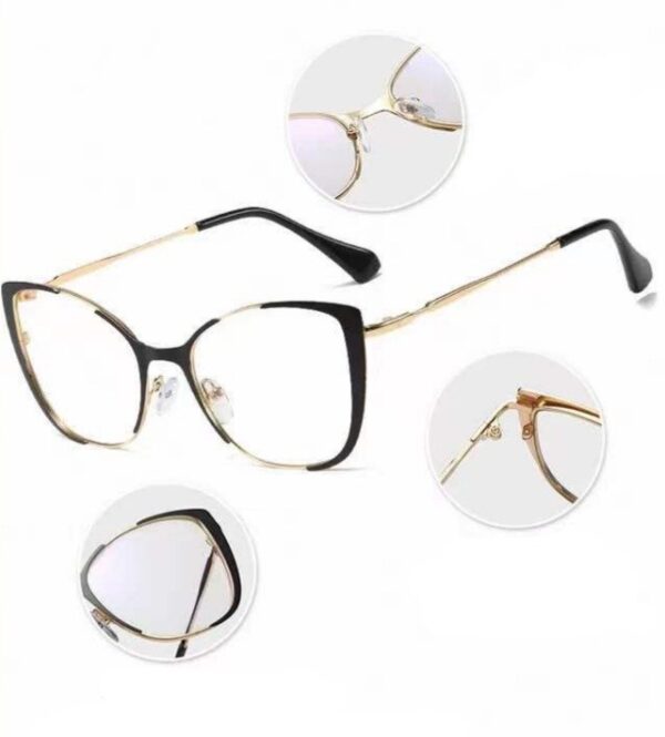 SARA Okulary damskie zerówki BLUE CONTROL