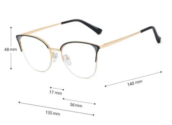 MARIBEL Okulary damskie zerówki BLUE CONTROL