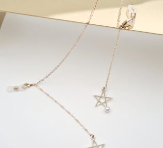 ŁAŃCUSZEK DO OKULARÓW- BIŻUTERIA DO OKULARÓW gwiazda z perłą