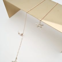 ŁAŃCUSZEK DO OKULARÓW- BIŻUTERIA DO OKULARÓW gwiazda z perłą