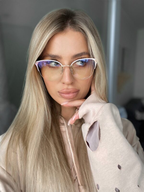 MARIBEL Okulary damskie zerówki BLUE CONTROL