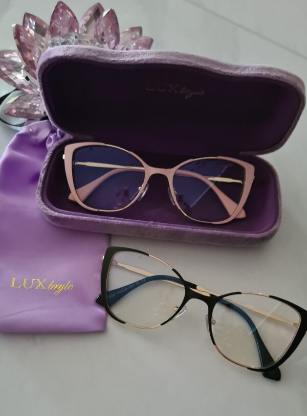 SARA Okulary damskie zerówki BLUE CONTROL