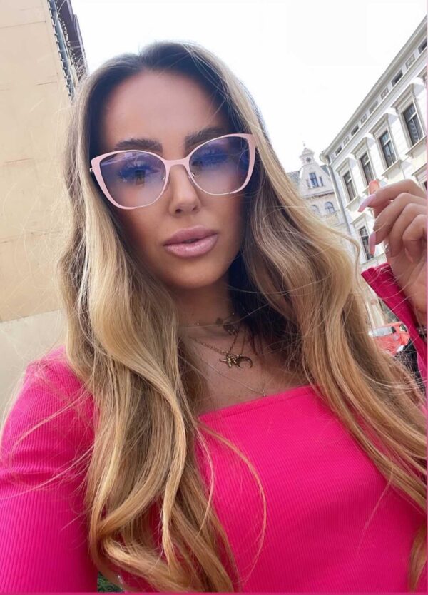 SARA Okulary damskie zerówki BLUE CONTROL