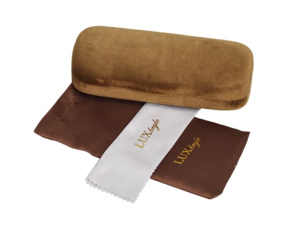 Welurowe etui COFFEE