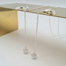 ŁAŃCUSZEK DO OKULARÓW- BIŻUTERIA DO OKULARÓW SREBRNA KORONA