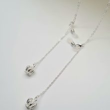 ŁAŃCUSZEK DO OKULARÓW- BIŻUTERIA DO OKULARÓW SREBRNA KORONA