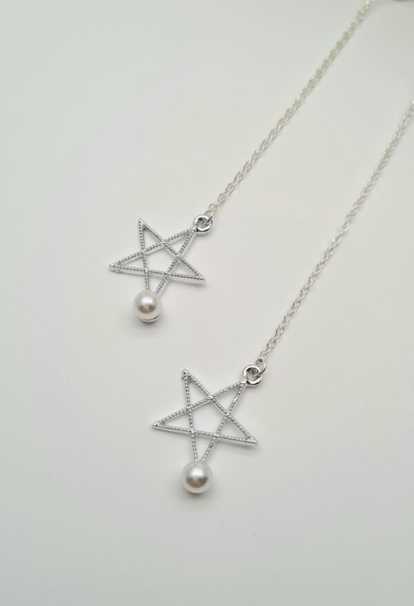 ŁAŃCUSZEK DO OKULARÓW- BIŻUTERIA DO OKULARÓW Srebrna Gwiazda Z Perłą