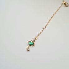 ŁAŃCUSZEK DO OKULARÓW- BIŻUTERIA DO OKULARÓW Zielony Kluczyk