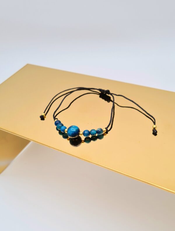 Bransoletka Z Kamieniem Naturalnym TYGRYSIE OKO NIEBIESKIE