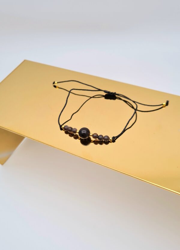 Bransoletka Z Kamieniem Naturalnym OBSYDIAN