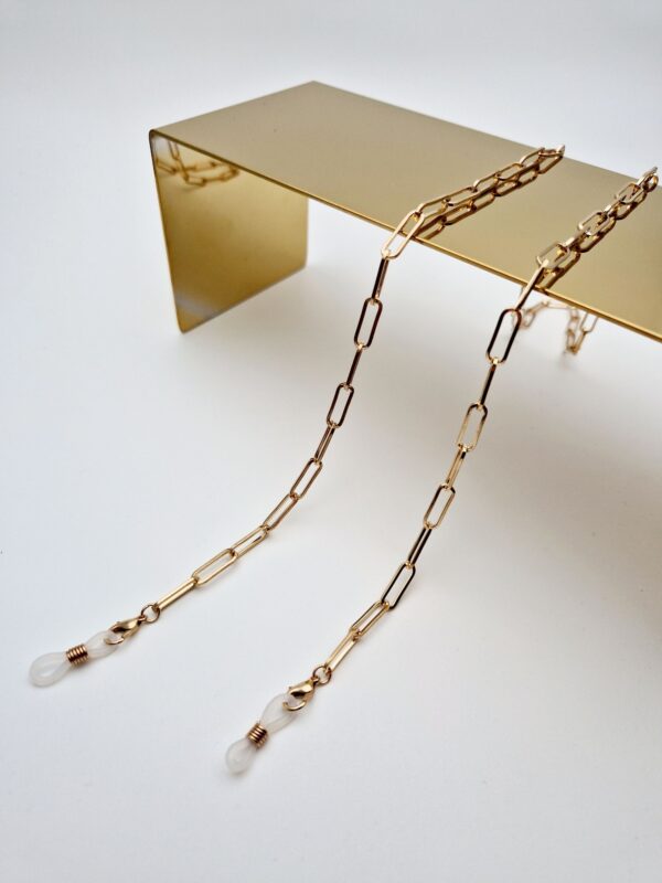 ŁAŃCUSZEK DO OKULARÓW- BIŻUTERIA DO OKULARÓW Podłużne ogniwo