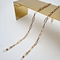 ŁAŃCUSZEK DO OKULARÓW- BIŻUTERIA DO OKULARÓW Podłużne ogniwo