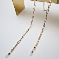 ŁAŃCUSZEK DO OKULARÓW- BIŻUTERIA DO OKULARÓW Podłużne ogniwo