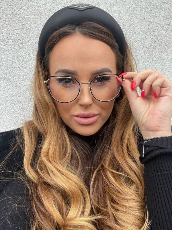 VERONICA Okulary Damskie Zerówki BLUE CONTROL