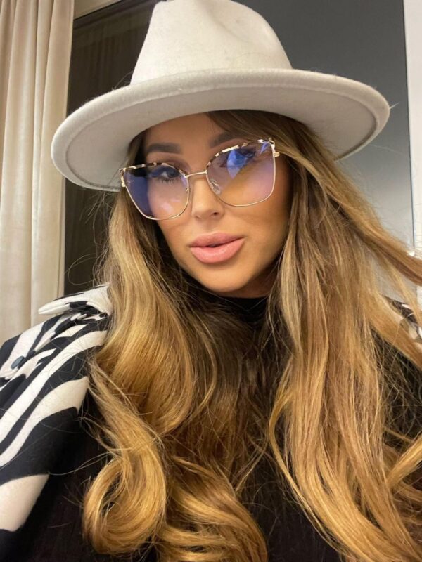 LINSEY Okulary Damskie Zerówki BLUE CONTROL