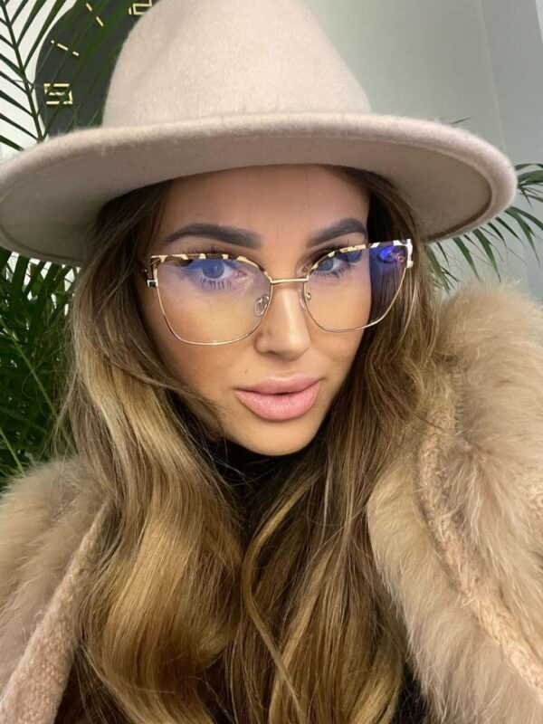 LINSEY Okulary Damskie Zerówki BLUE CONTROL