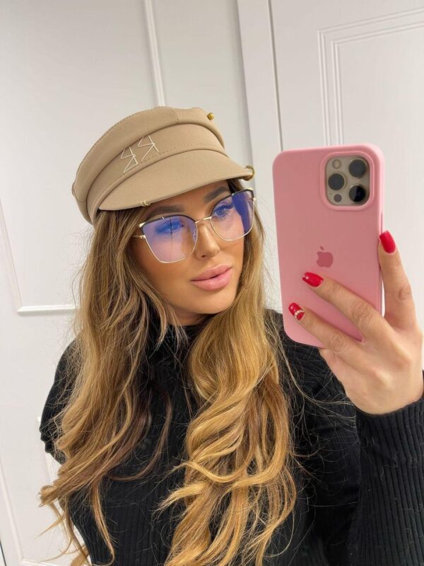 LINSEY Okulary Damskie Zerówki BLUE CONTROL