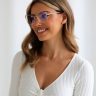 LINSEY Okulary Damskie Zerówki BLUE CONTROL