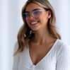 VERONICA Okulary Damskie Zerówki BLUE CONTROL