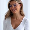 VERONICA Okulary Damskie Zerówki BLUE CONTROL