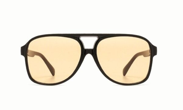 SHIRLEY BLACK Okulary Przeciwsłoneczne Damskie, duże pilotki