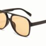 SHIRLEY BLACK Okulary Przeciwsłoneczne Damskie, duże pilotki