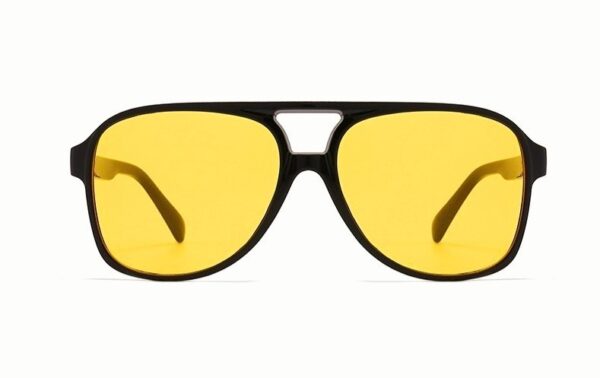 SHIRLEY BLACK Okulary Przeciwsłoneczne Damskie, duże pilotki