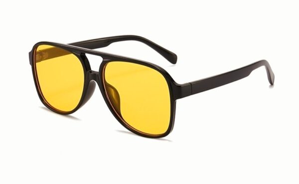 SHIRLEY BLACK Okulary Przeciwsłoneczne Damskie, duże pilotki