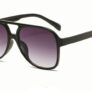 SHIRLEY BLACK Okulary Przeciwsłoneczne Damskie, duże pilotki