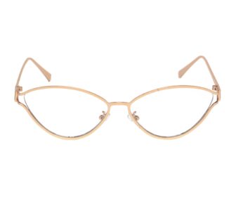 Lolita Okulary damskie zerówki, metalowe,kocie