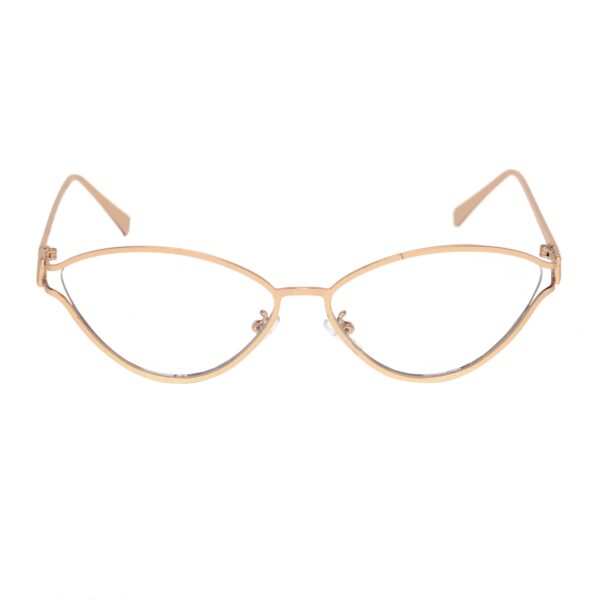 Lolita Okulary damskie zerówki, metalowe,kocie