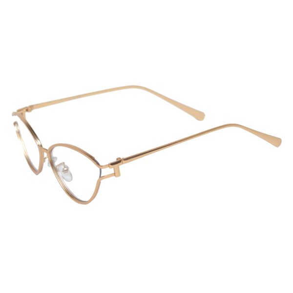 Lolita Okulary damskie zerówki, metalowe,kocie