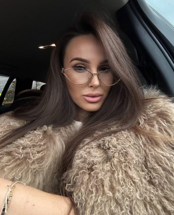 Lolita Okulary damskie zerówki, metalowe,kocie